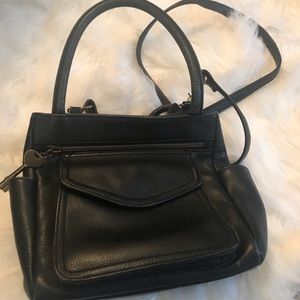 Fossil black leather crossbody